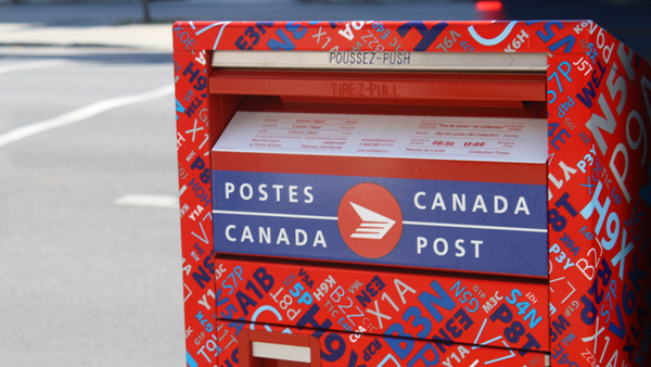 A Canada Post post office bo